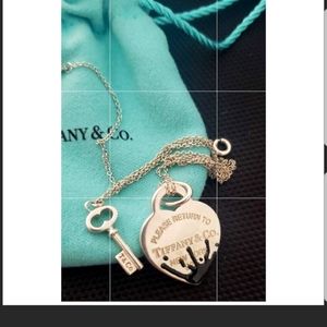 Tiffany Splash charm and key with chain